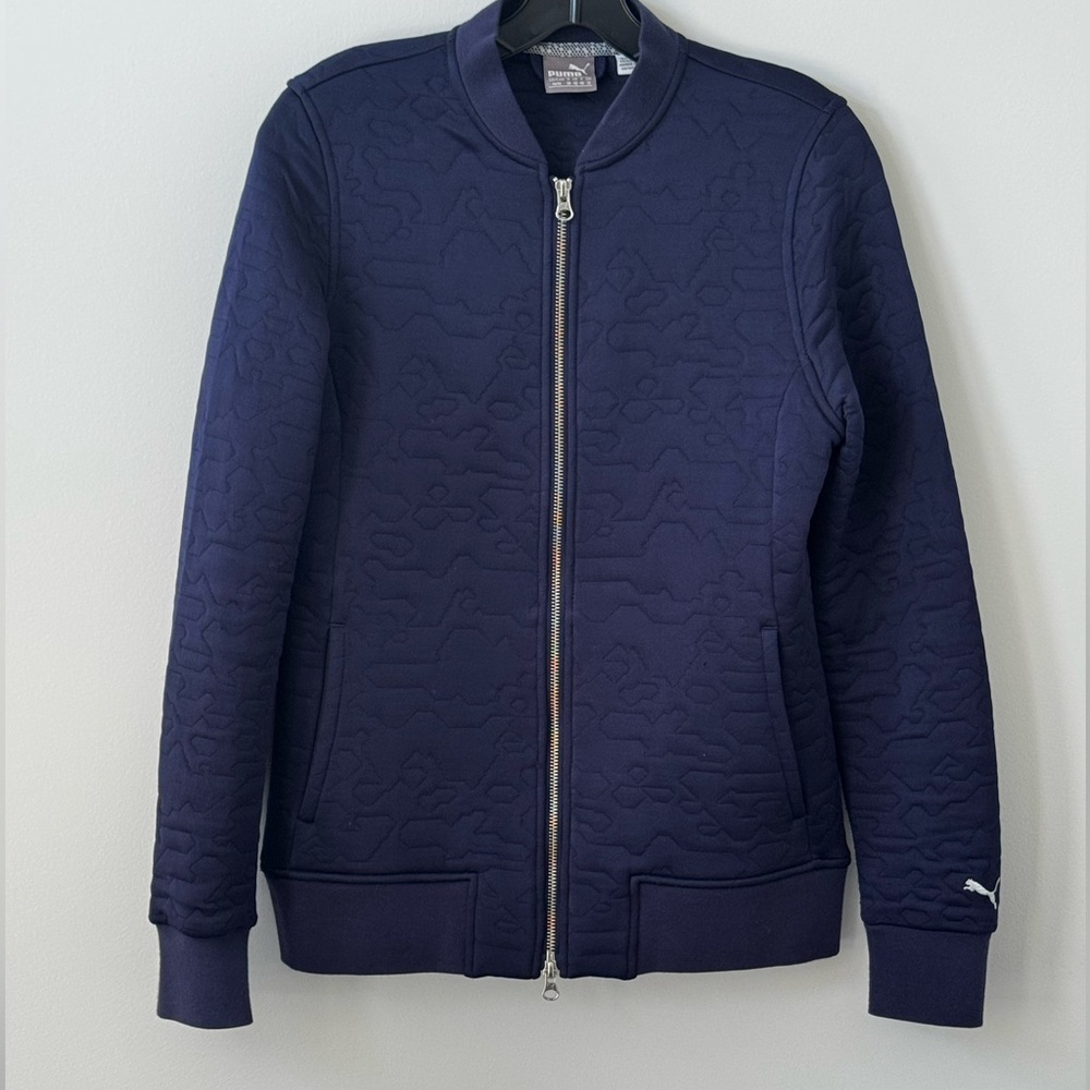 Puma Navy Blue Camo Bomber
